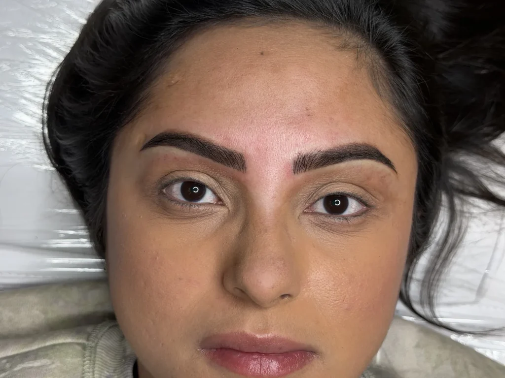 Combination brows with hair strokes at the front and shading at the tail, Rockaway NJ