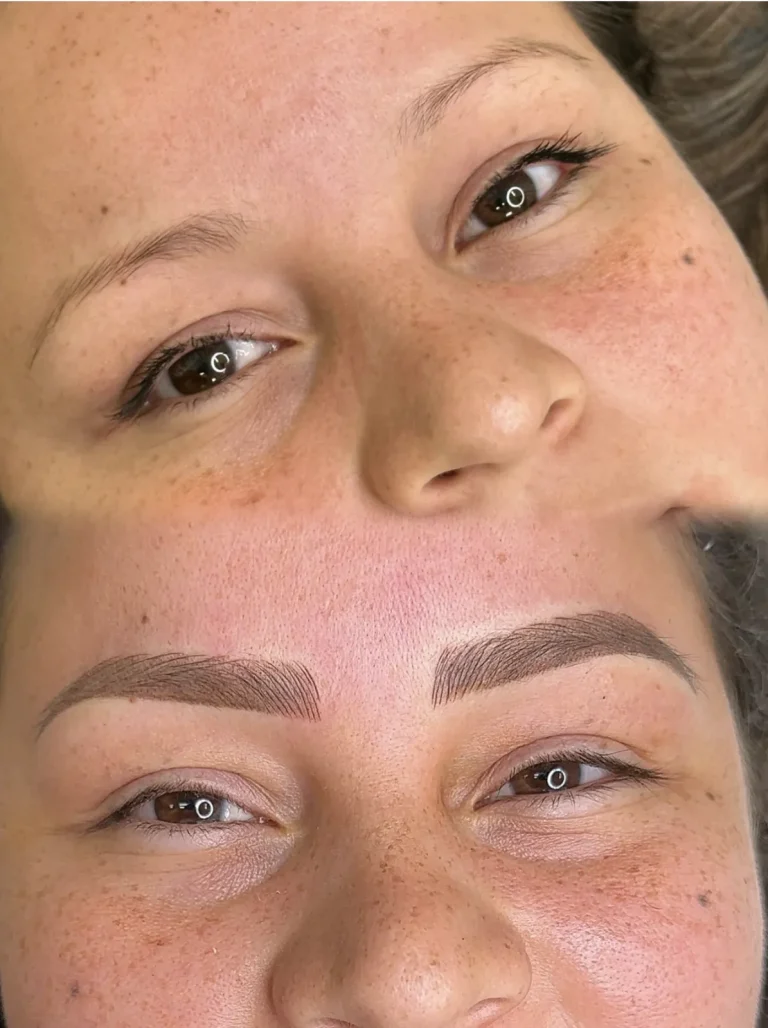 Combination brows with hair strokes at the front and shading at the tail, Rockaway NJ